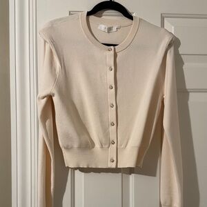 Astr the Label Cream Sweater Cardigan
